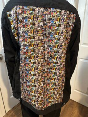 The Beatles Black Distressed Jean Jacket